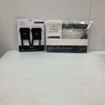 The Nappy Society Stroller Clips + Reusable Wet Wipe Pouch