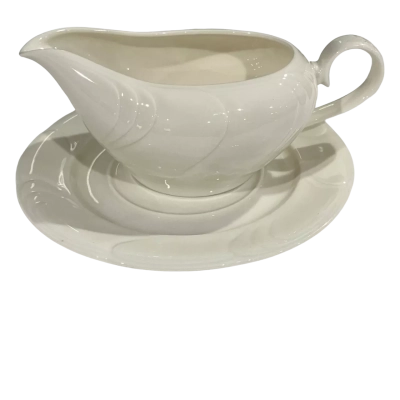 KYOTO IMPERIAL PORCELAIN gravy boat & saucer