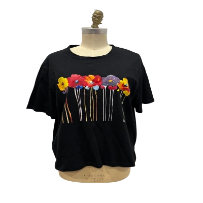 Trelise Cooper Womens  Size L T-shirts Black  / Floral 