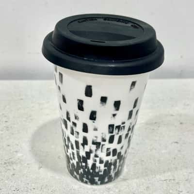 Wedgewood Vera Wang Porcelain Travel Coffee Cup 
