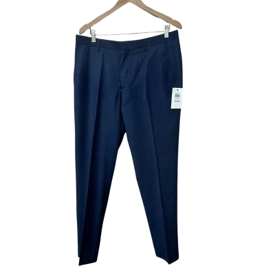 BNWT Yd. Mens Size 36 Skinny Dress Pants Navy Blue 