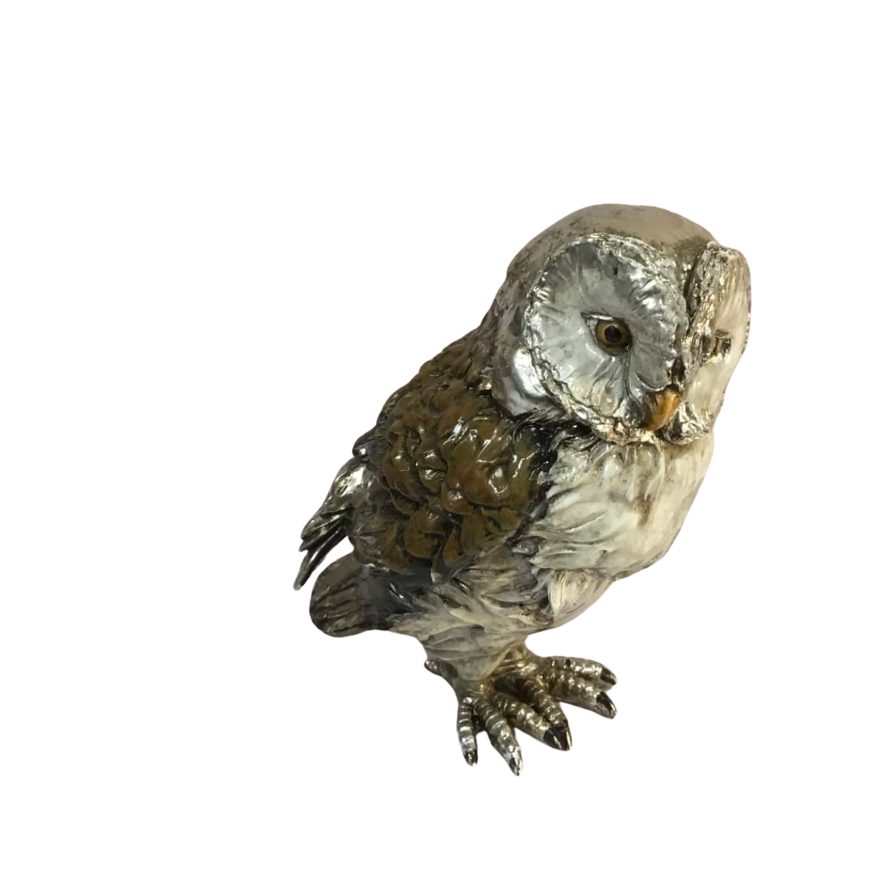 Metallic Owl Figurine Approx 12cm High metallic-owl-figurine-approx-12cm-high