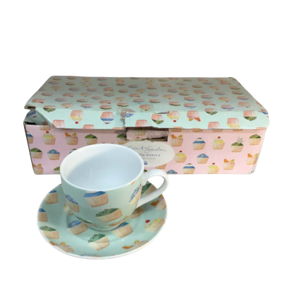 Robert Gordon Vanilla Bakery Four Cups and Saucers in box 