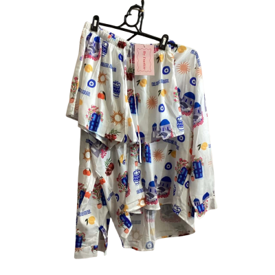 Womens Pyjamas Blue / Grey / Orange / White / Yellow ByFrankie 