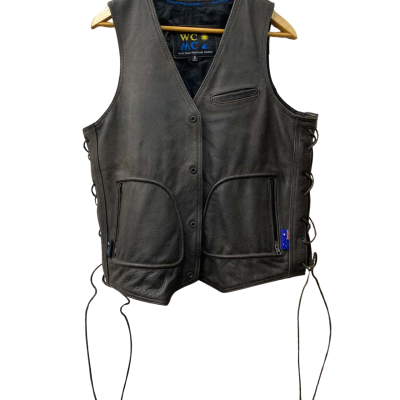  Mens  Size 4 Biker / Vest Brown 