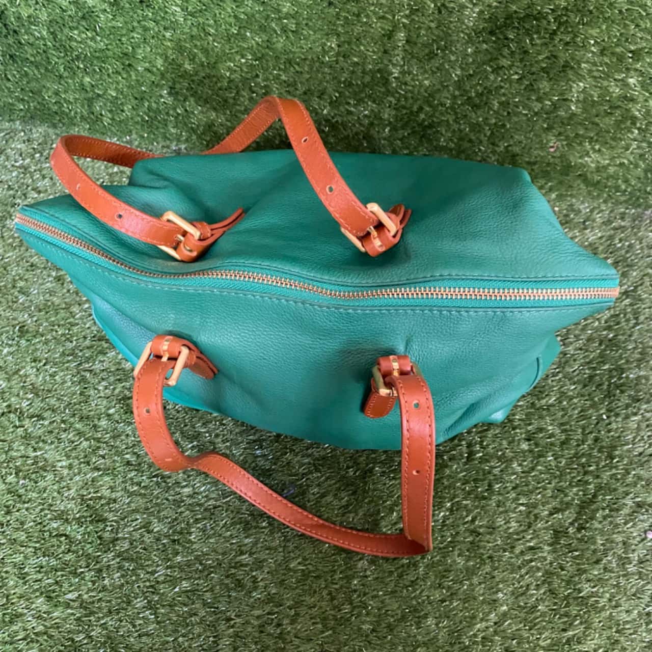 Sportscraft Handbag Gold / Green Brown(s)