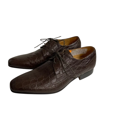  Messini Mens  Size 41 Croco TDM Leather Dress Shoes 