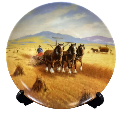 Reaping The Harvest Collectors Plate By Bendigo Pottery