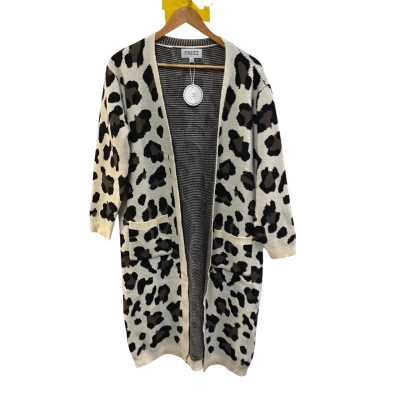 BNWT Freez Womens  Size S/M Cardigan Black  / White 