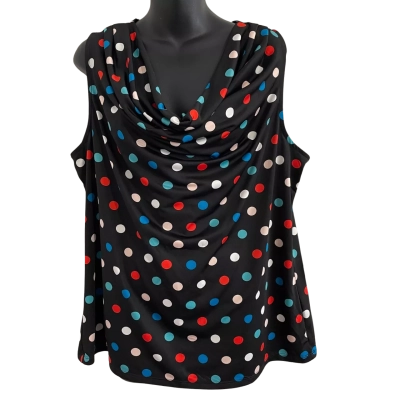 Basque Womens  Size 18 Sleeveless Top Blue / Red / White RRP $69.95