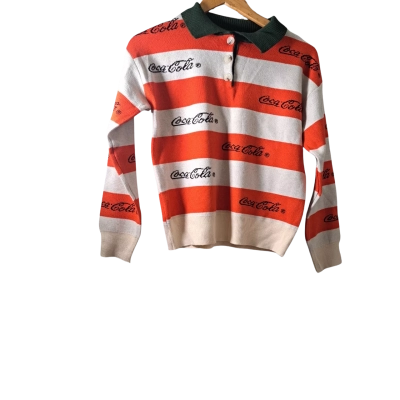  Womens Coca-Cola Jumper - Size S - Multicoloured 