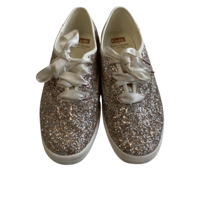Keds Womens Size 6.5 Sneakers Glitter Gold