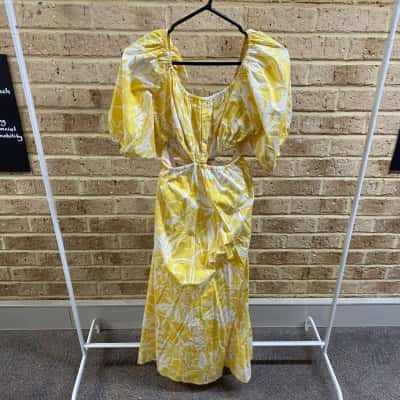 Faithfull The Brand Womens shalia maxi dress marigold Size 12 