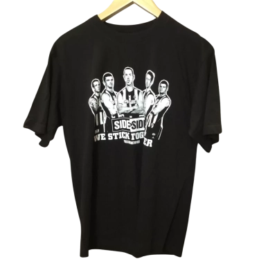 AFL Mens  Size M Side by Side 2010 Short Sleeve T-shirt Black  