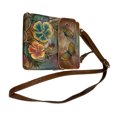  Modapelle Womens Cross Body Bag Brown / Multicoloured 