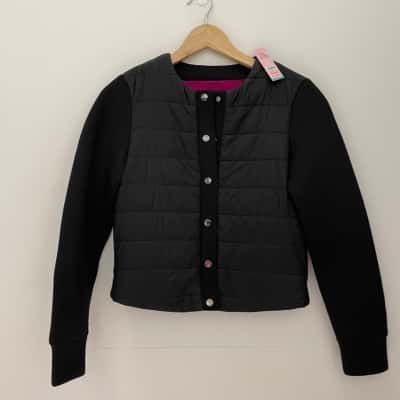  Armani Jeans Womens Jacket Size 36 Black 