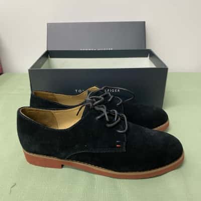 Tommy Hilfiger Honey Bee black suede Oxford shoes Womens Size 8