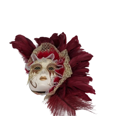 DECORATIVE VENETIAN VOLTO MASQUERADE MASK