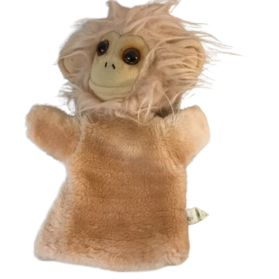 Vintage Joy Time Monkey Hand Puppet Made in Korea 