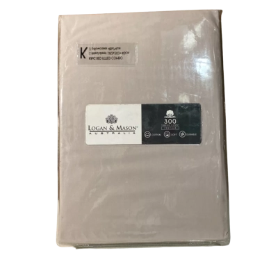 Logan & Mason 309 Thread Count Percale King Bed Sheet Seet