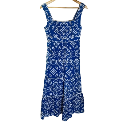 FOREVER NEW PETITE Size 8 Maxi Dress Blue 