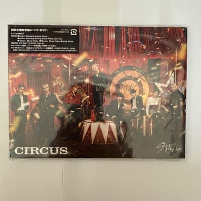 Stray Kids Japan 2nd Mini Album Circus Limited Edition Type A (CD+DVD).  It was released on June 22, 2022, includes a CD with six tracks and a DVD, photo book and a random photo card. (B15)