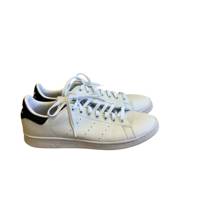 Adidas Men's Size US 11 Leather Look Stan Smiths White & Navy Blue