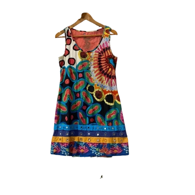 Desigual Womens  Size 12 / L Casual Dress Multicoloured 