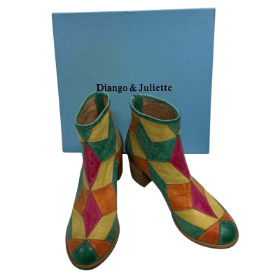 Django & Juliette multicoloured leather boots, Size 38 