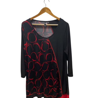 TS Womens  Size XXS Black Pattern Top