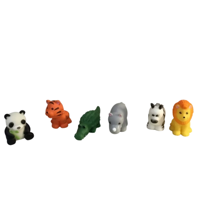 6x Unbranded Animal Toys as pictured 2244