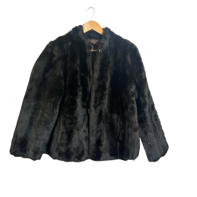 Otex Womens  Size 14 Simulated Fur Coat  