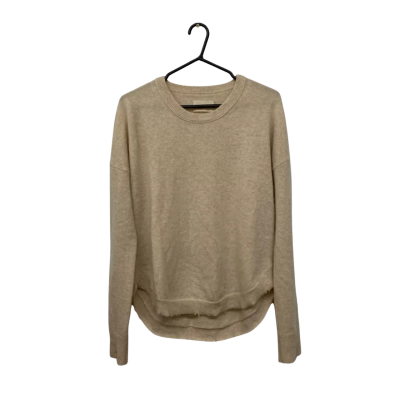 Womens Zadig & Voltaire Size 14 Cashmere Pullover Champagne Beige