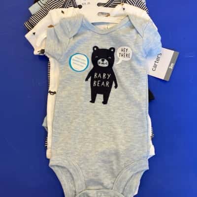 Kids Size 3-6m One Piece Set of 5