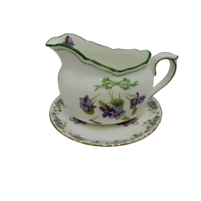 Vintage Royal Doulton Milk Jug And Saucer