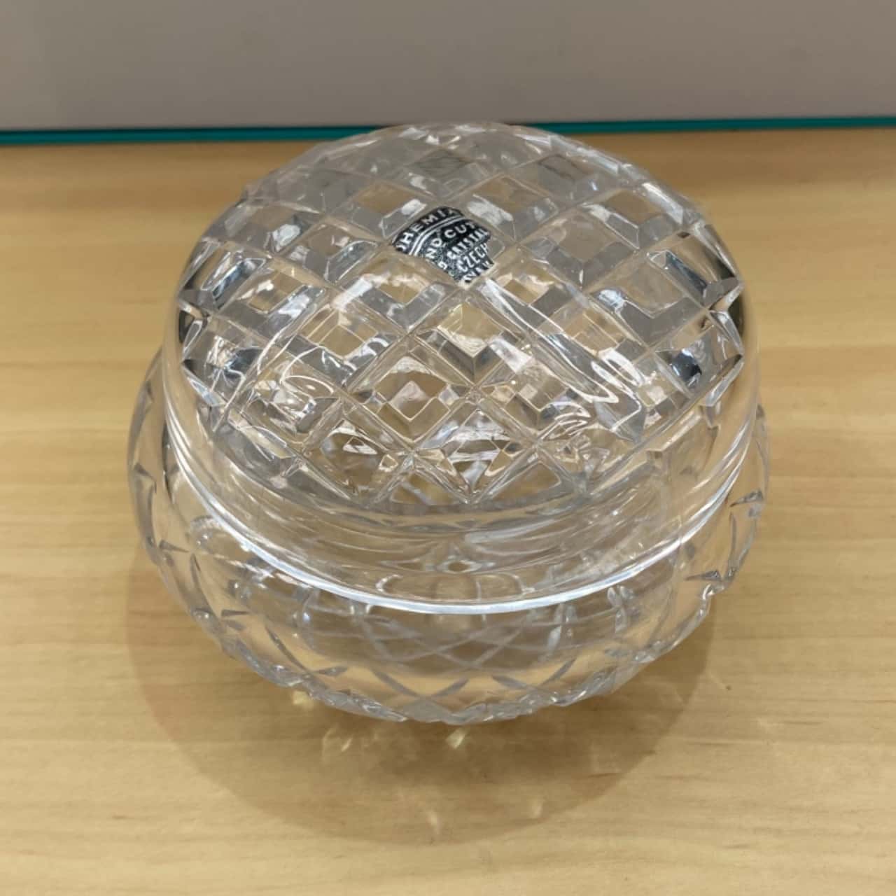 CLICK AND COLLECT Jewellery Box Crystal Small Sized Hand Cut BOHIMA