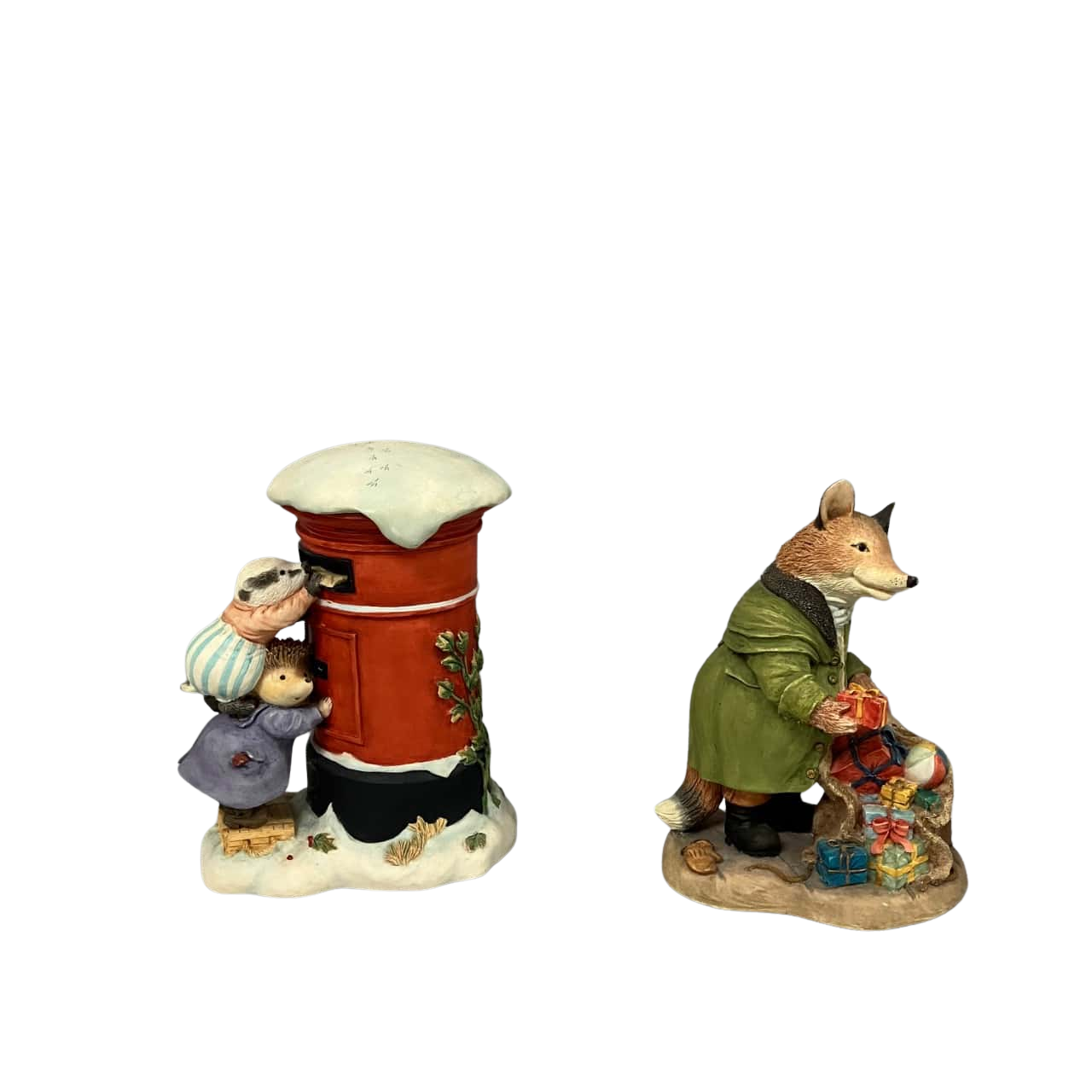 2 Villeroy and Boch “Foxwood Tales” Christmas figurines (s)