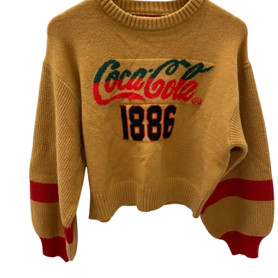 Coca Cola  Womens  Size S Jumper Brown 