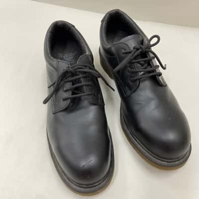 Dr Martens - F57 Lace-up Industrial-Strength Leather Safety Shoes Size 11