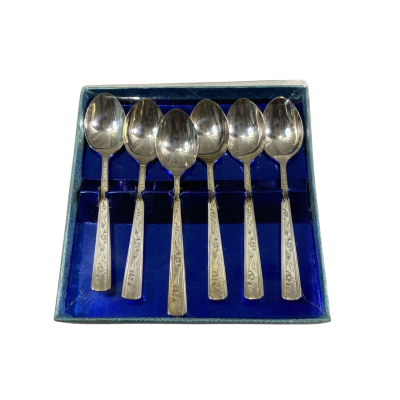 Vintage Spoons Silver - Plated Set of 6