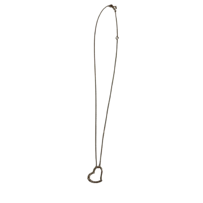 Womens 925 Sterling Silver Heart Pendant Necklace