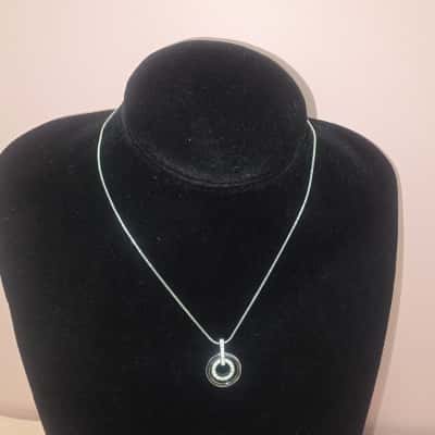 Swarovski Circle Pendant Necklace