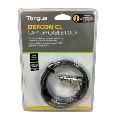 Targus Defcon CL Laptop Cable Combination Lock