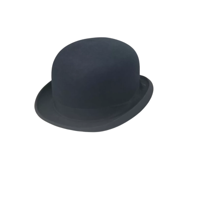  Mens One Size Bowler Hat Navy Blue 