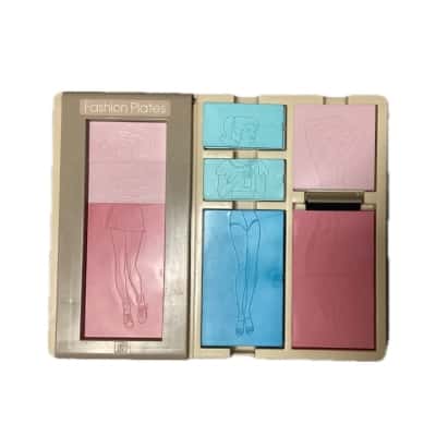 Vintage 70s Tomy Fashion Plates Kit