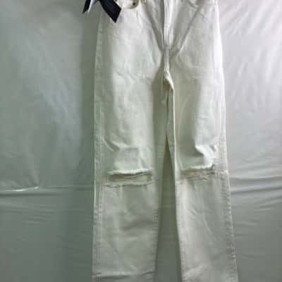 Nobody Denim Womens Size 25 High-Waisted Jeans / Straight Leg Jeans White BNWT