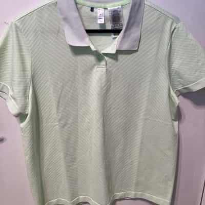 Adidas Womens  Size L Short Sleeve Shirt Green 