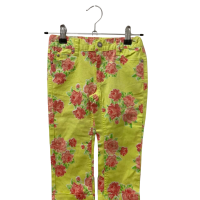 Pumpkin Patch Kids  Size 5 3/4 Length Pants Floral 