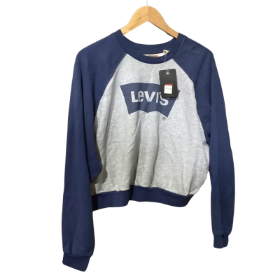 Levis Womens Sweatshirt Blue / Grey xl