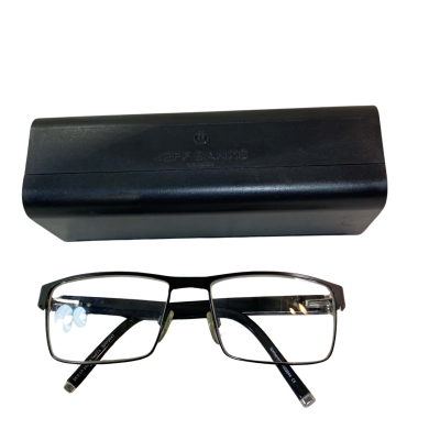  JEFF BANKS eyeglasses BLACK RECTANGLE glasses frame MOD: JB TWO I'S 30473447